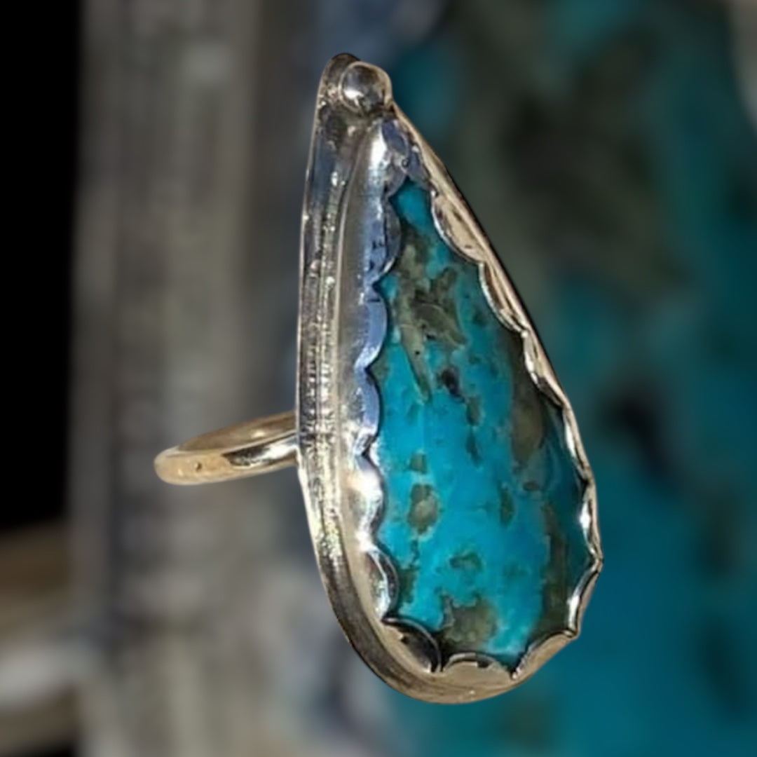 Handmade Kingman Turquoise Ring