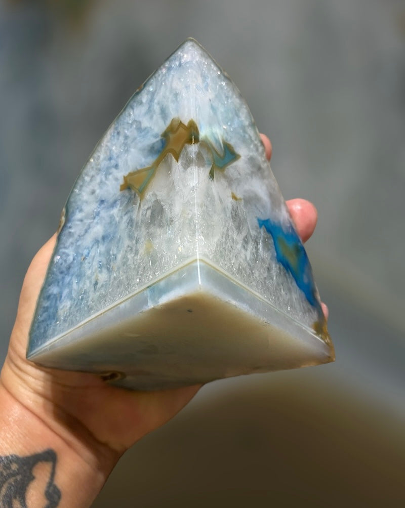Blue Dyed Brazilian Agate