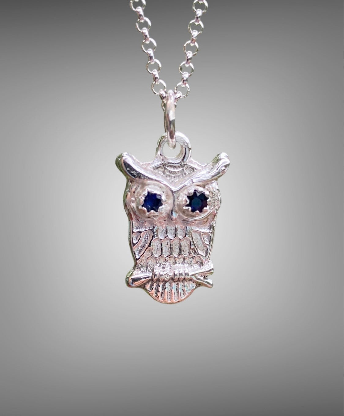 Sterling Silver Owl Pendant