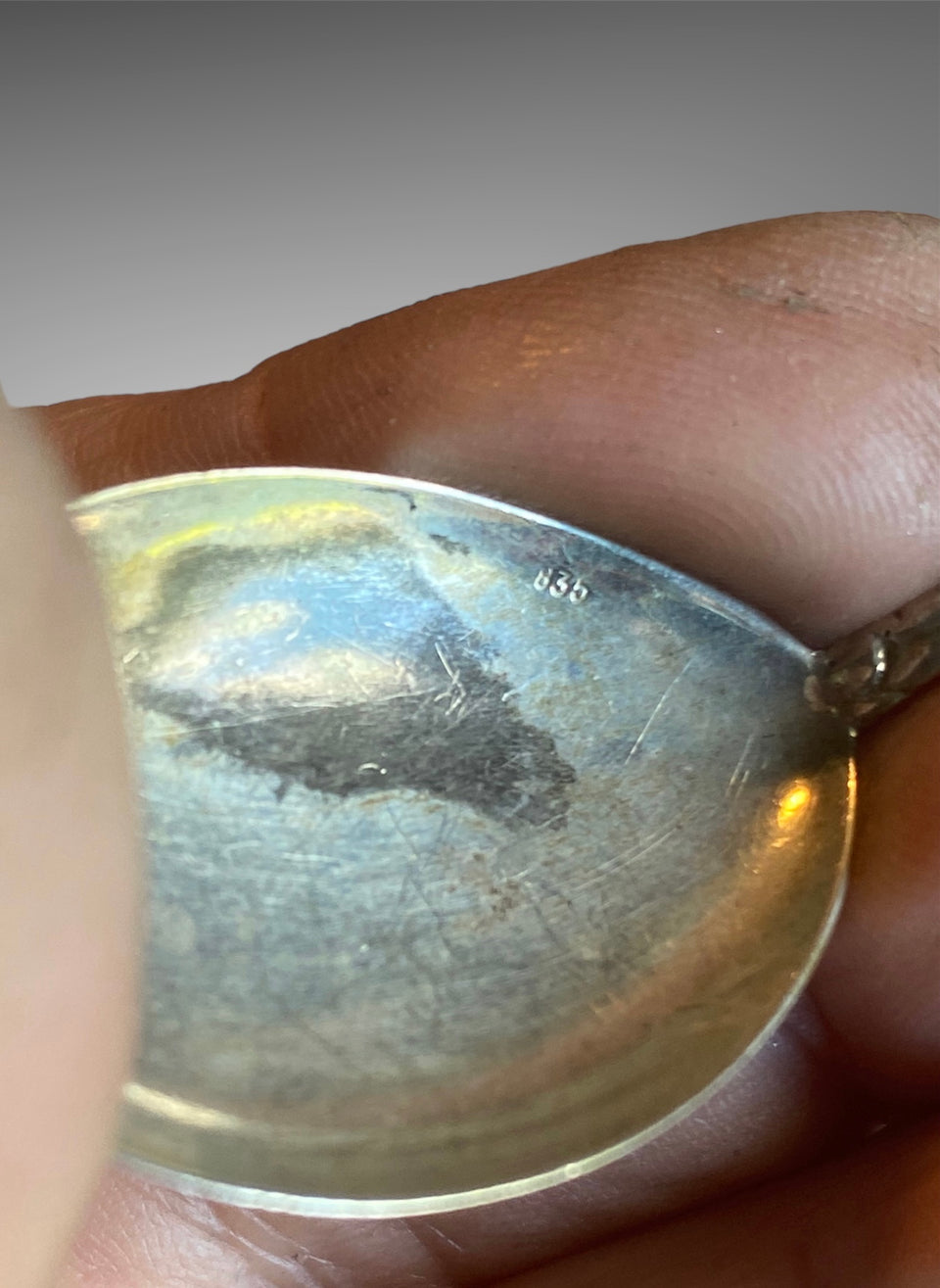 Moonstone Cuff Bracelet Vintage Hildesheimer Rose Teaspoon 835 Silver Handmade Statement Bracelet Australia