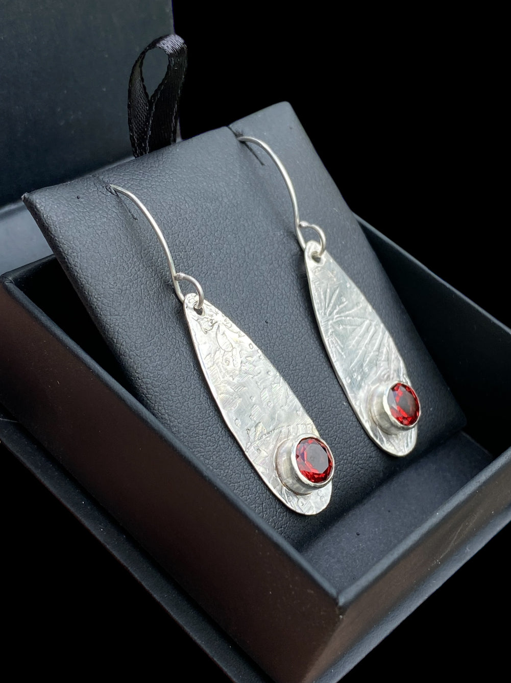 Handmade Rhodolite Garnet Earrings Custom Order sold