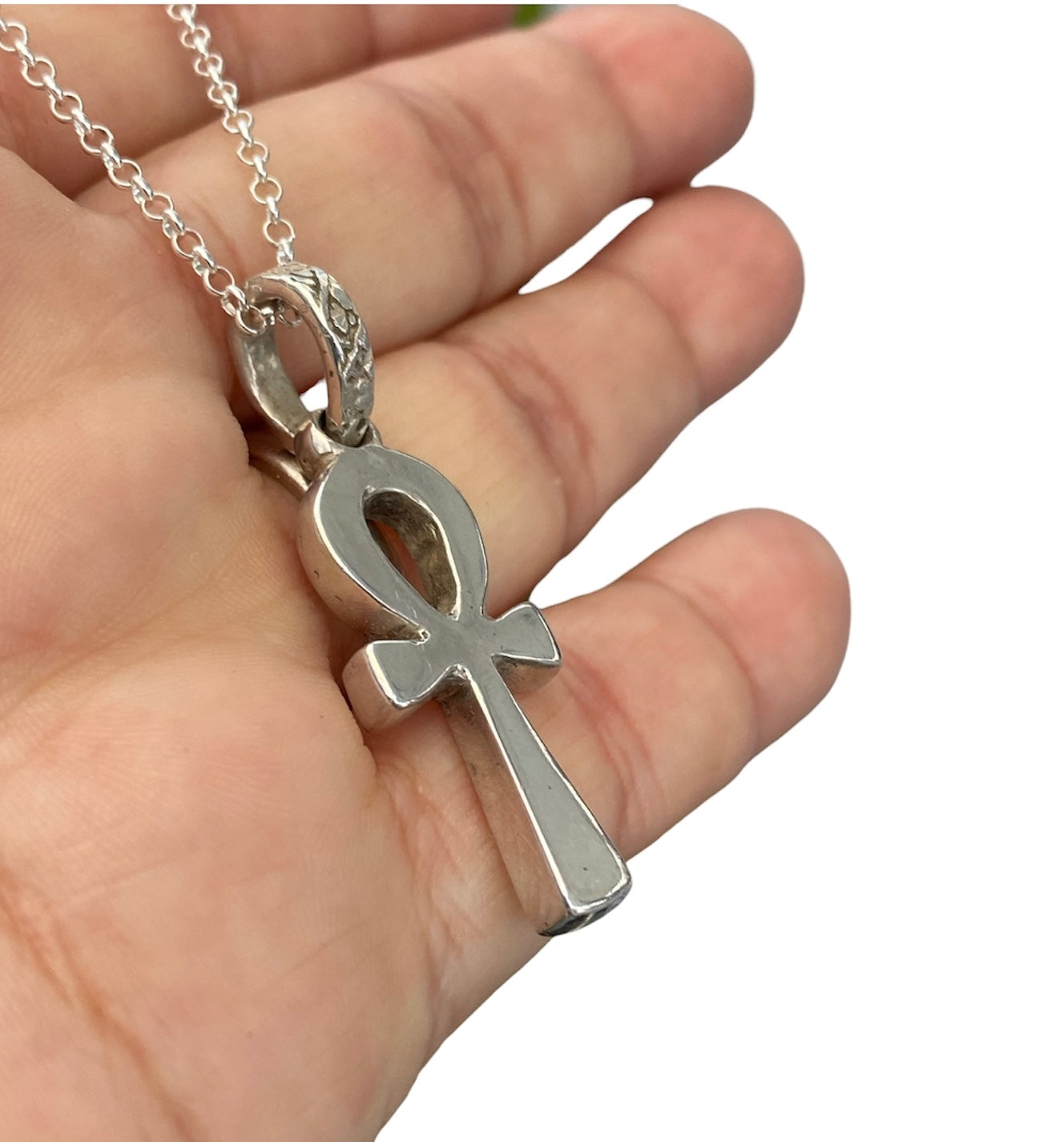 Handmade Sterling Silver Ankh Pendant sold