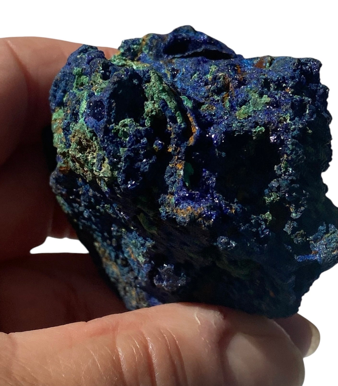 Natural Azurite Malachite Crystal Specimen 125g Display Mineral