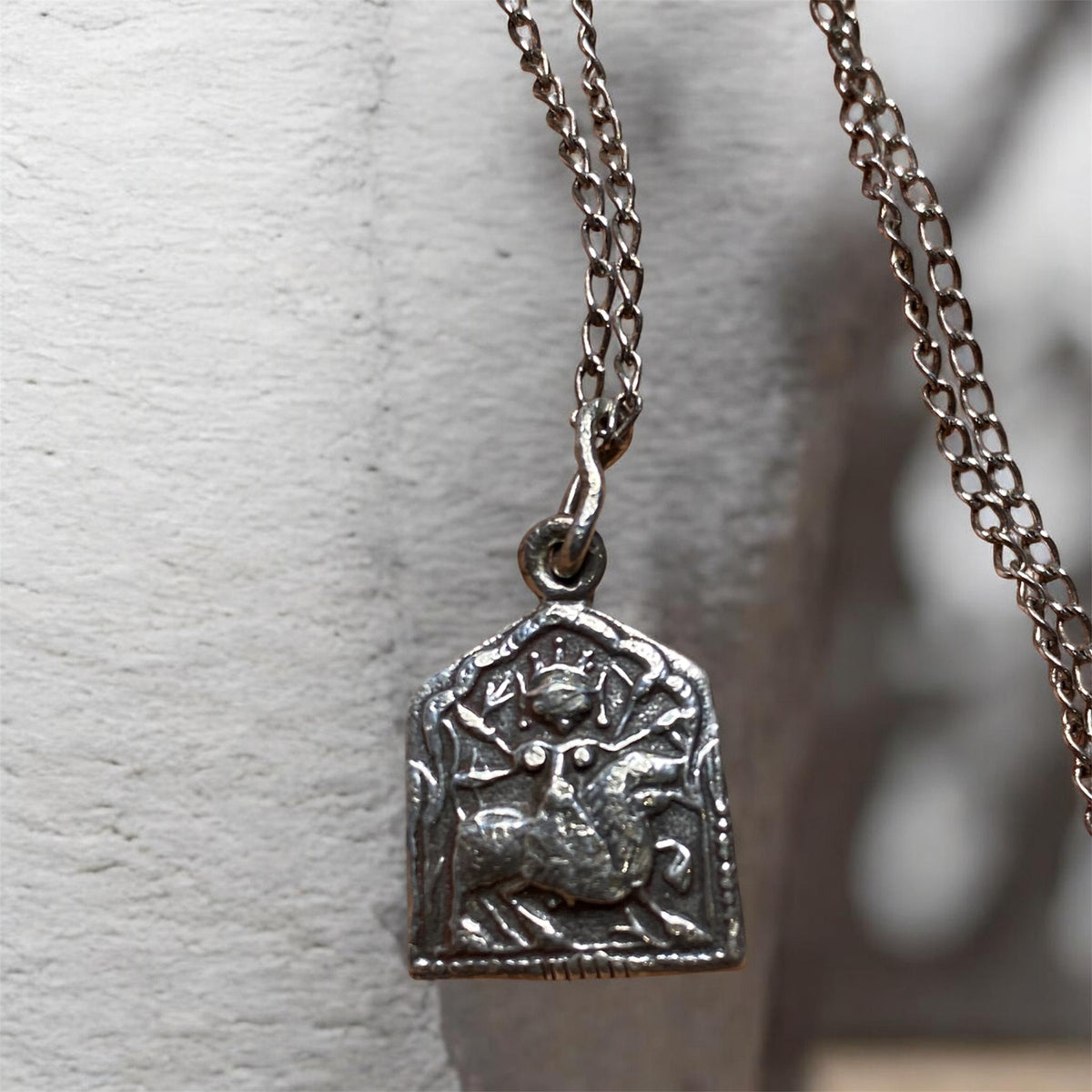 Vintage Indian Durga Amulet Pendant