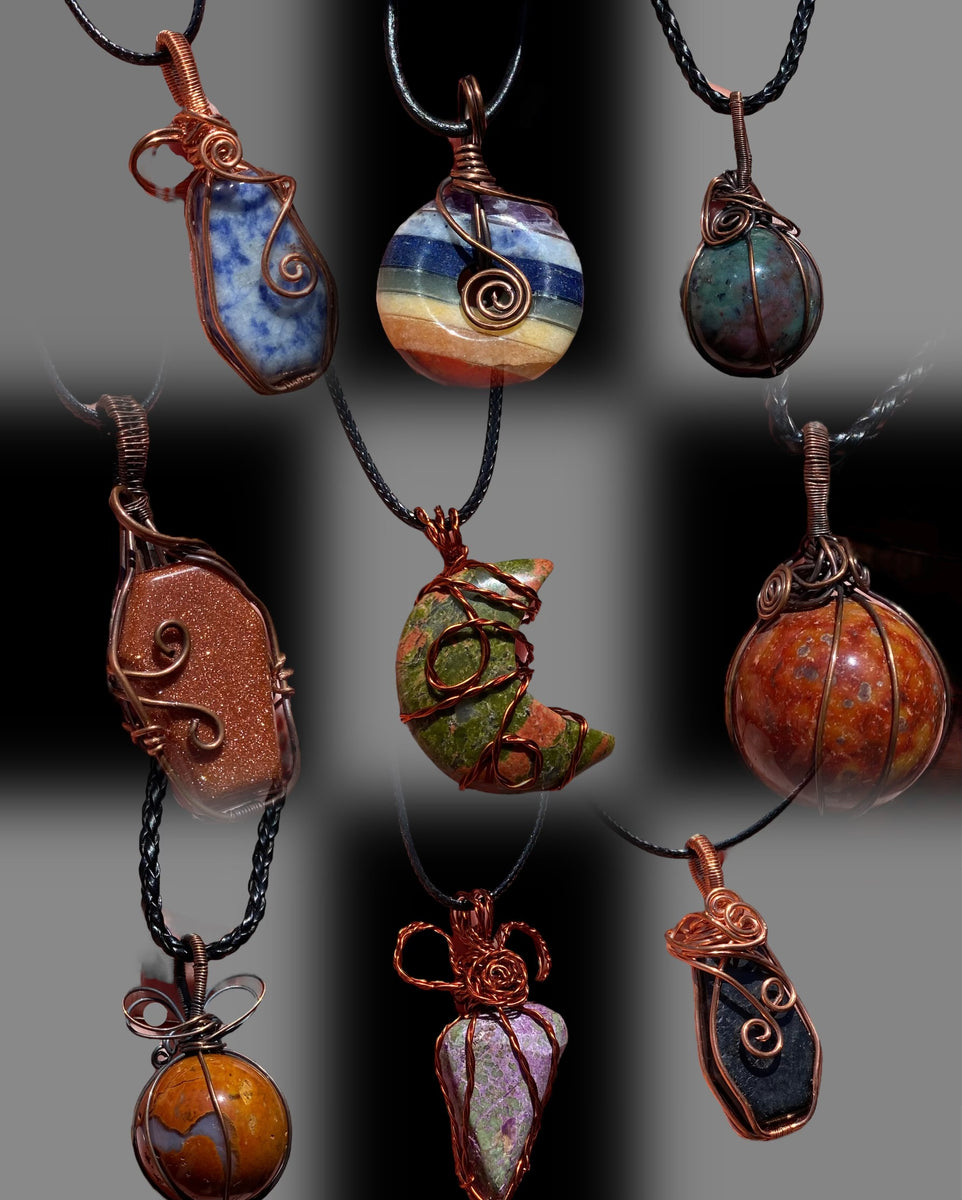 Crystal Sphere Orbs Wire Wrapped Pendants – TFD Jewellery Crystals and  Curio Pieces