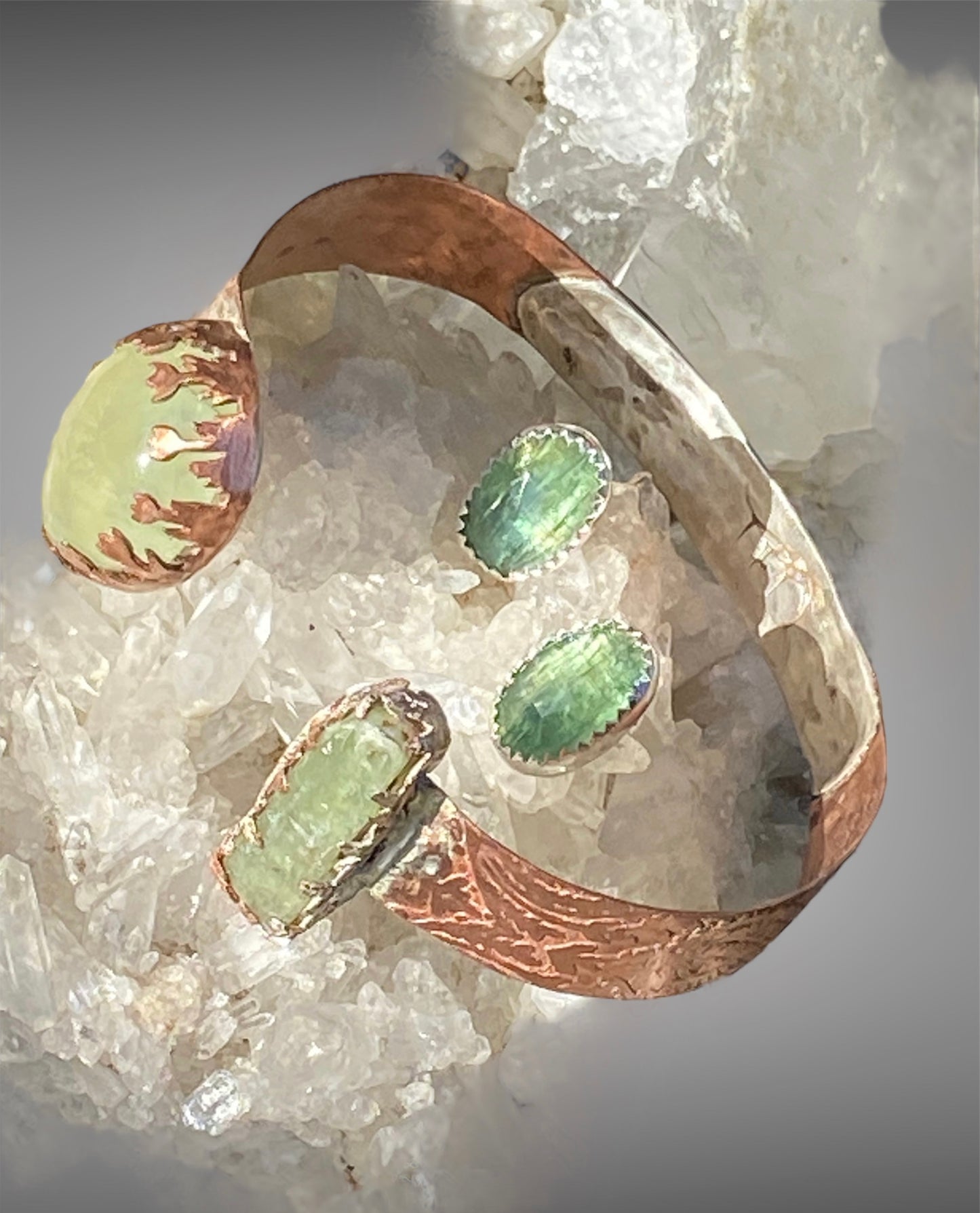 Mint Green Kyanite Stud Earrings sold