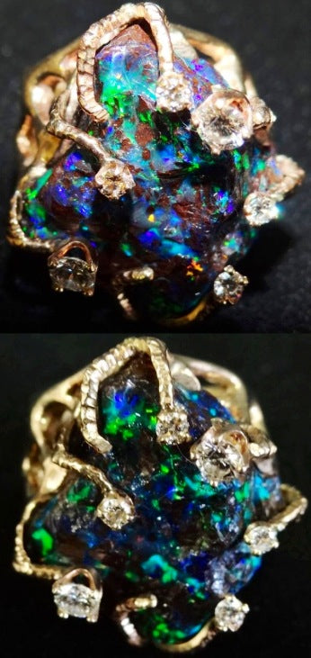 Liberace Opal and Diamond Ring sold