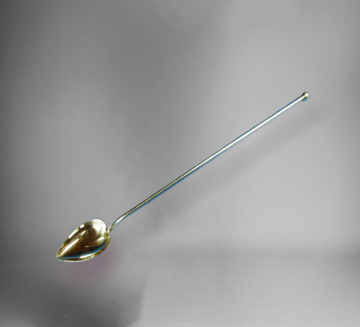 Antique 1920's Wallace Sterling Silver Julep Iced Tea Sipping Spoon Set of Eight