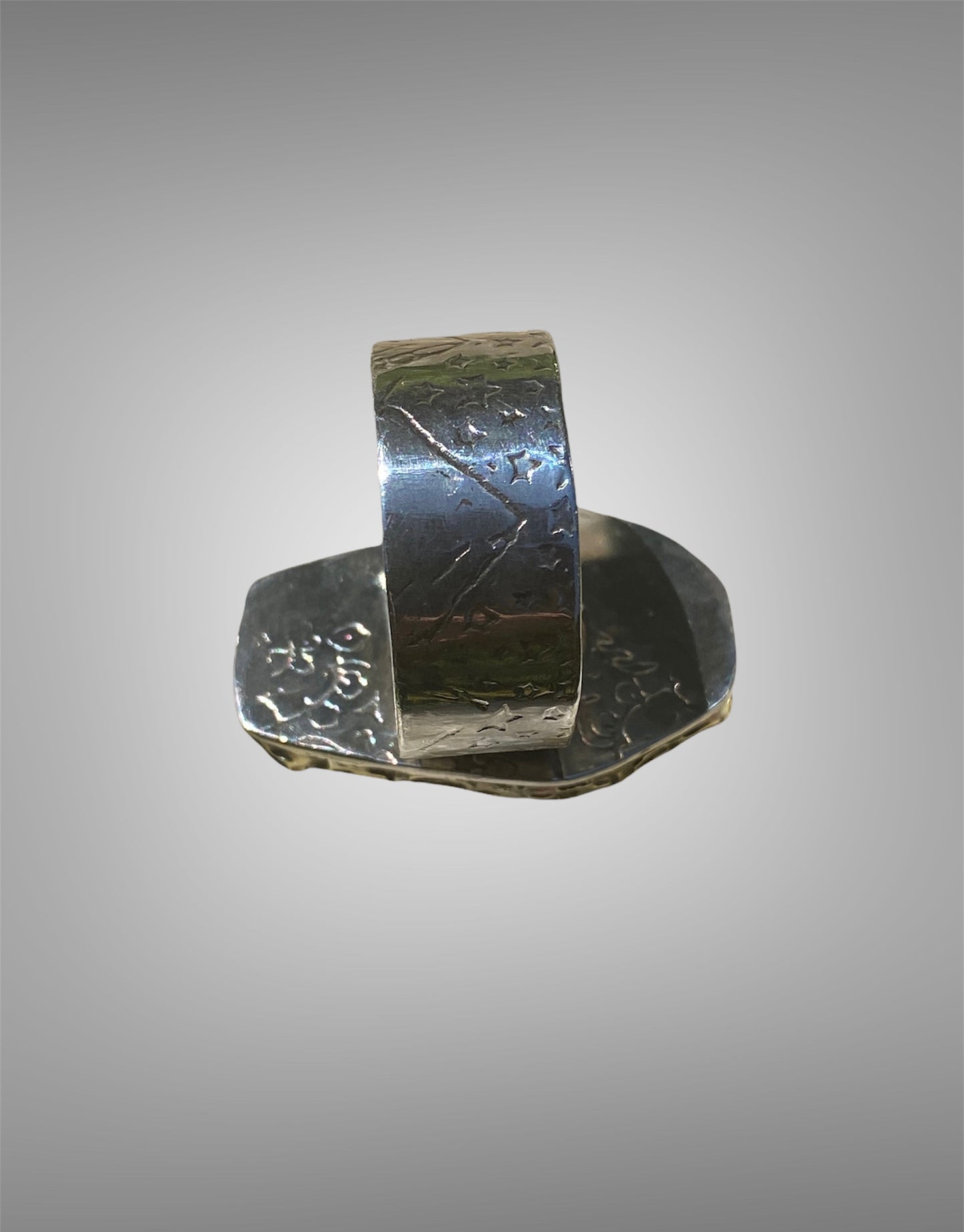 Handmade Coffin Tigers Eye Cabochon Ring