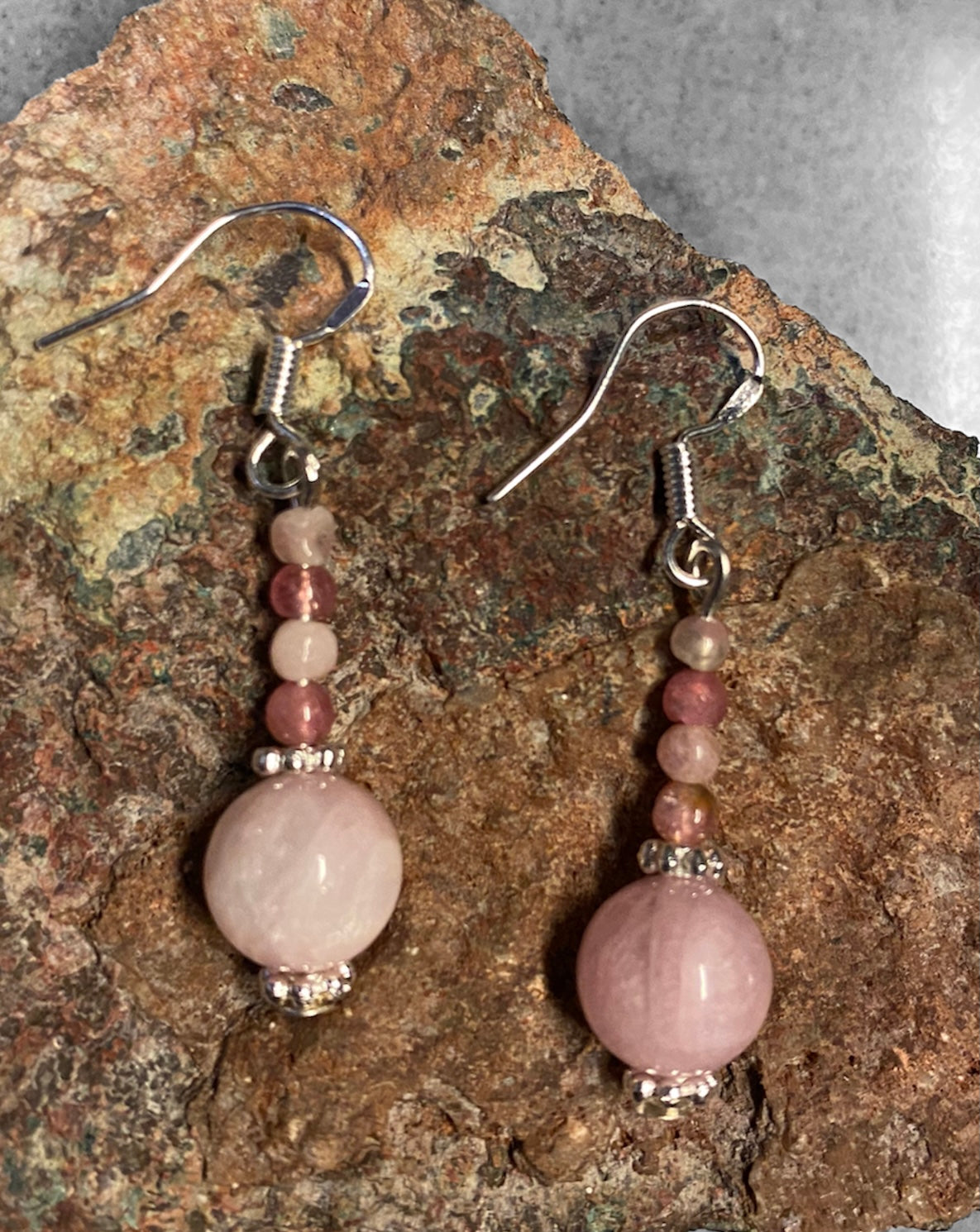 Pink Kunzite 925 Earrings
