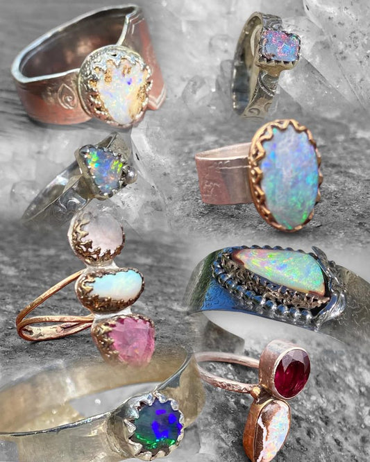 How to clean and care for Australian opal jewellery including opal rings, pendants and sterling silver jewellery