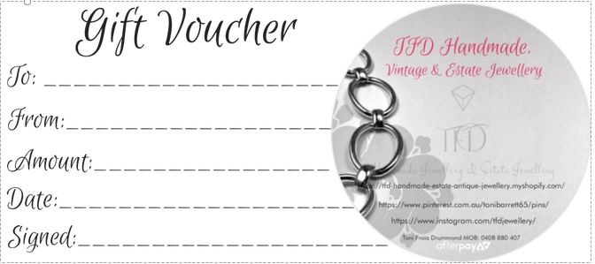 Gift Voucher Gift Certificate Gift Card