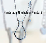 Handmade Sterling Silver Ring Keeper Pendant