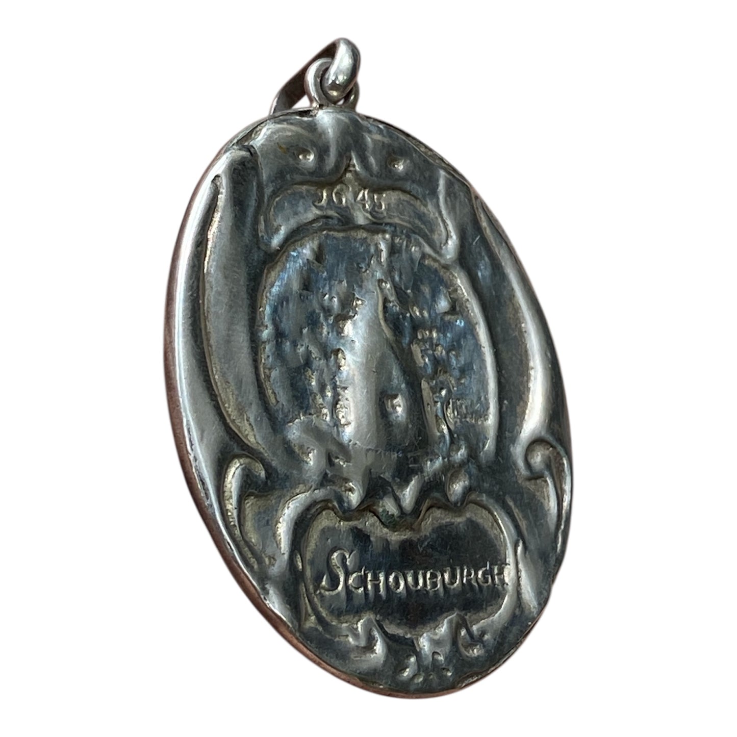 Dutch Auricular Silver Pendant – “Schouburgh” Lutma Style (835 Silver)