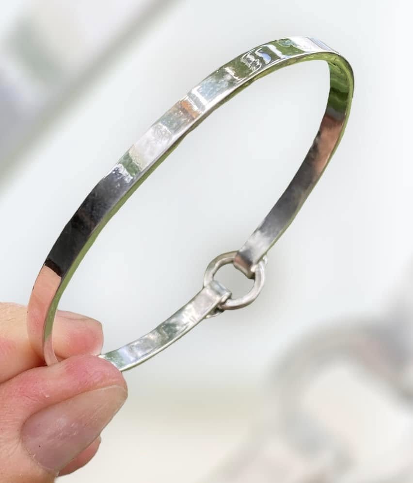 Handmade Solid Sterling Silver Cuff Bracelet for Sam sold