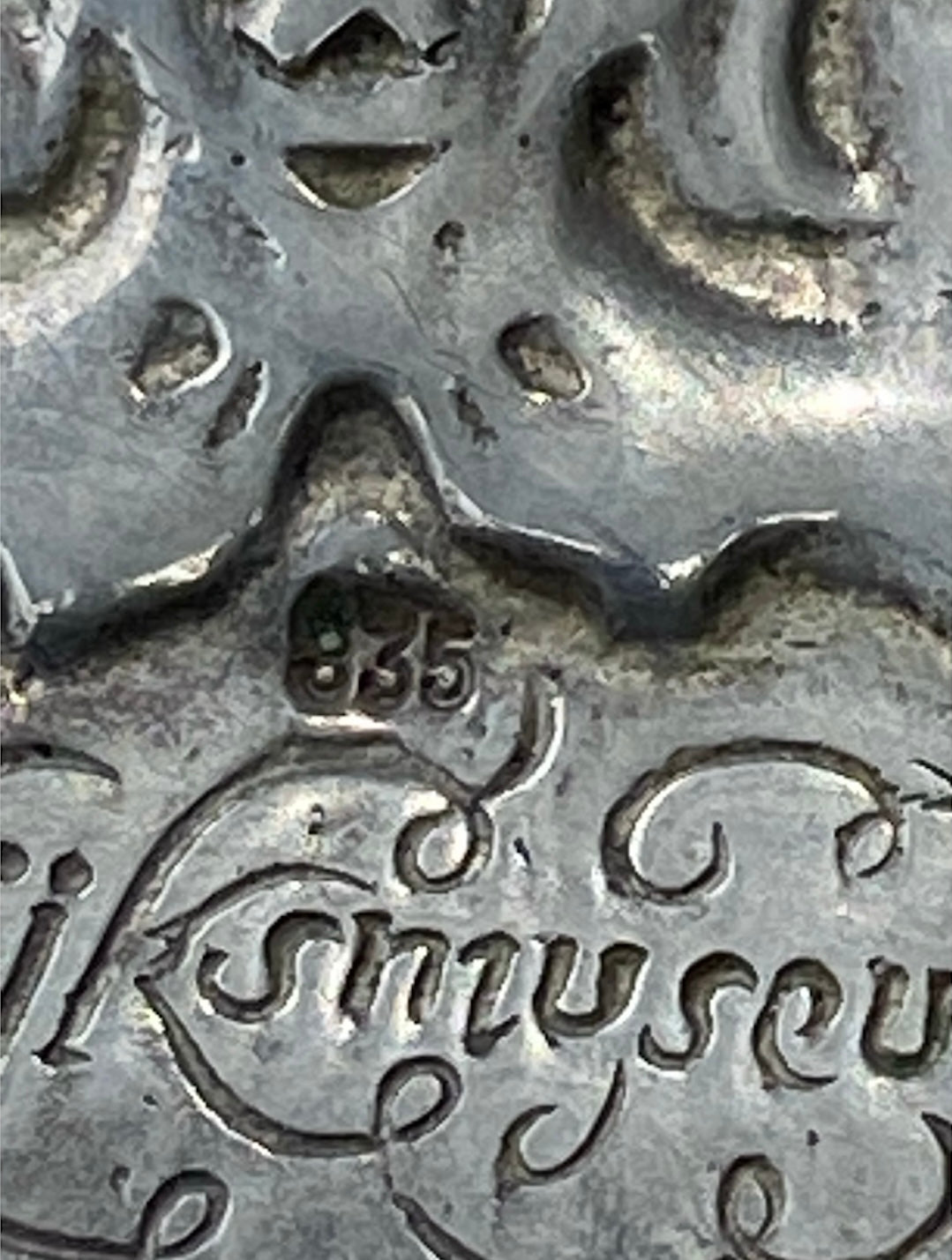 Dutch Auricular Silver Pendant – “Schouburgh” Lutma Style (835 Silver)