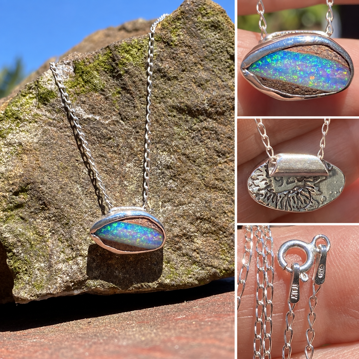 Custom Queensland Pipe Opal Motherhood Pendant