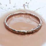 Hand Forged Solid Silver Bangle