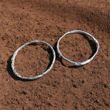 Hand Forged Solid Silver Bangle