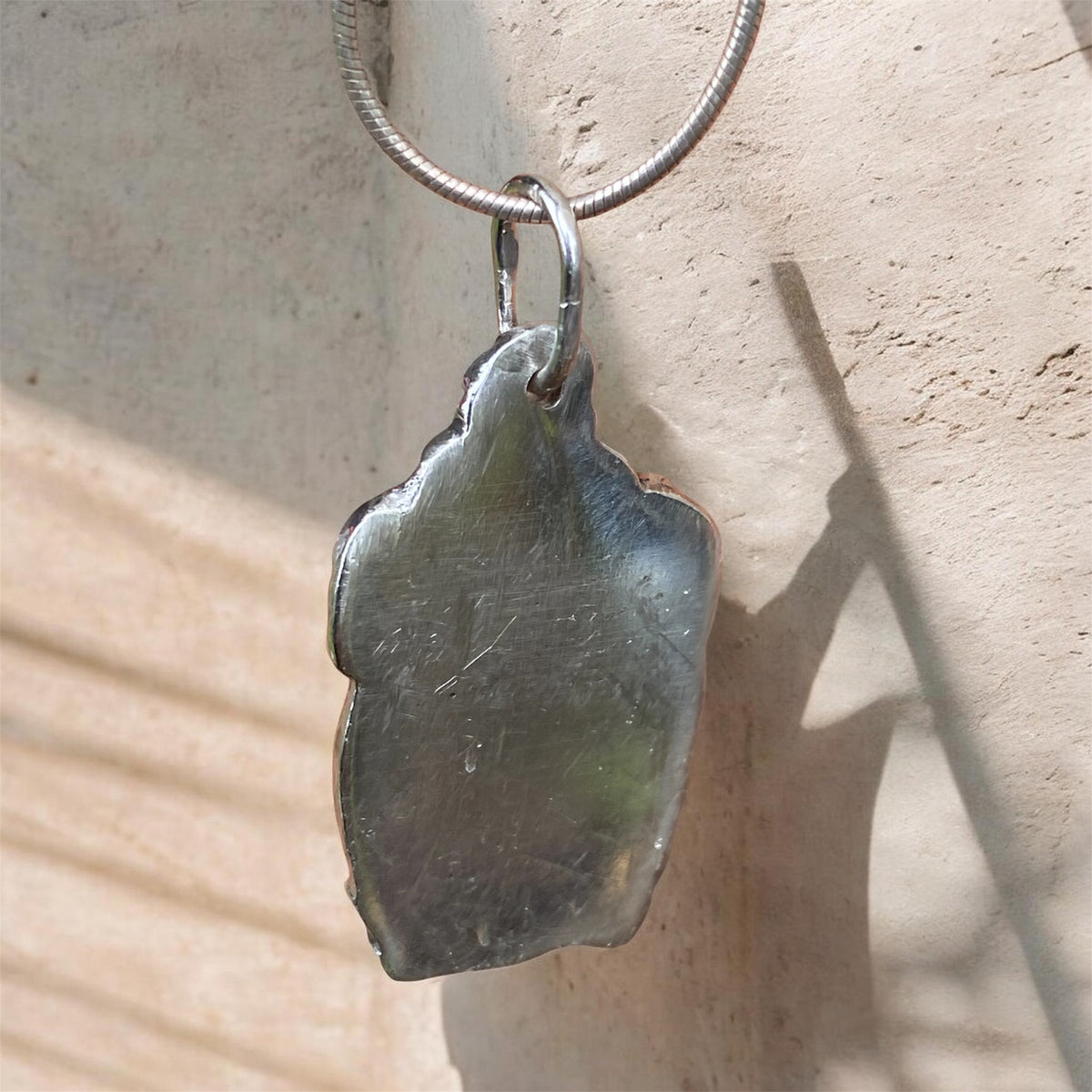 Andamooka Opal Pendant in Vintage Colombian Silver