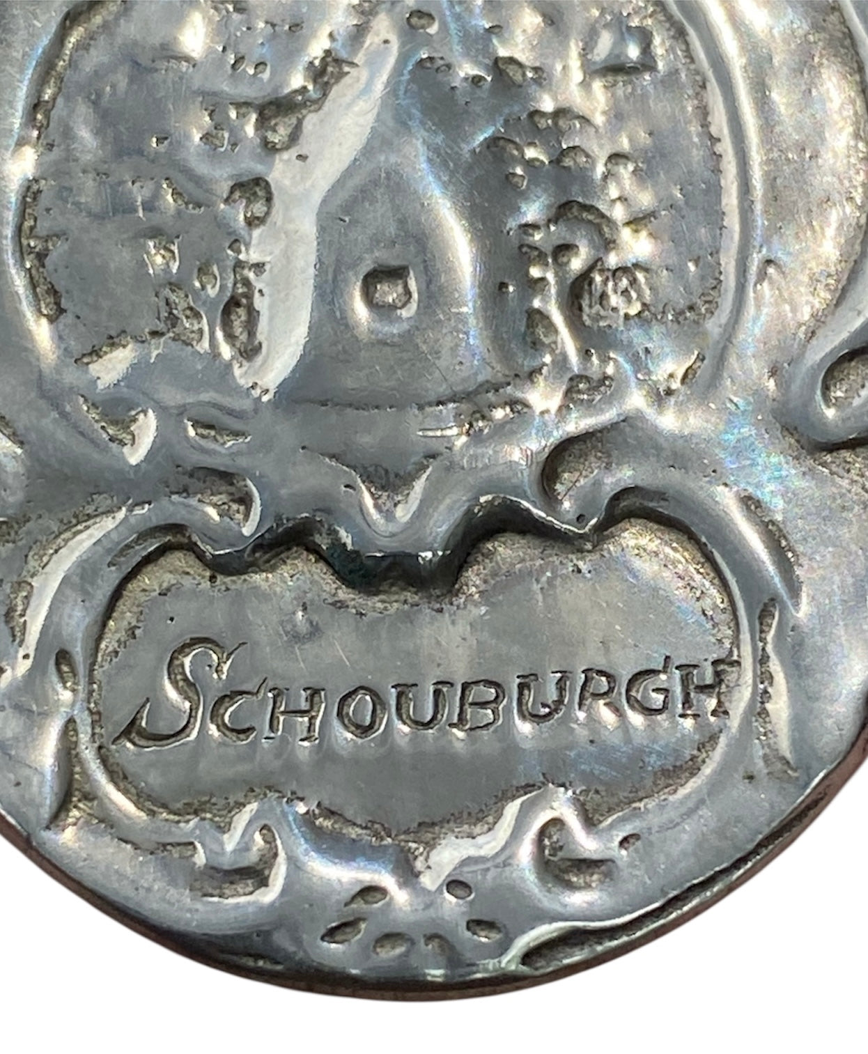 Dutch Auricular Silver Pendant – “Schouburgh” Lutma Style (835 Silver)