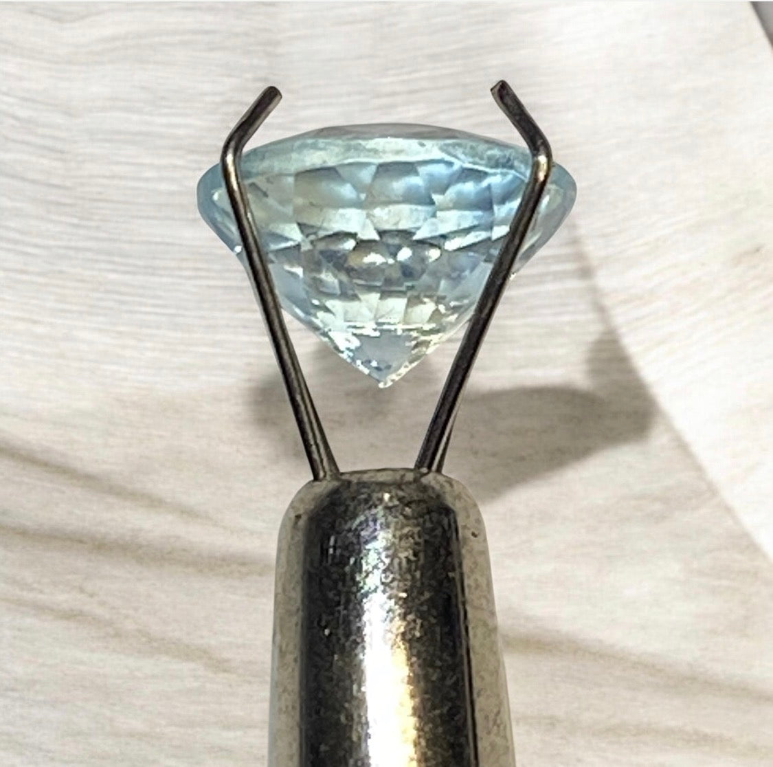Natural Aquamarine Round Brilliant Cut Loose Gemstone 1.84ct 8mm