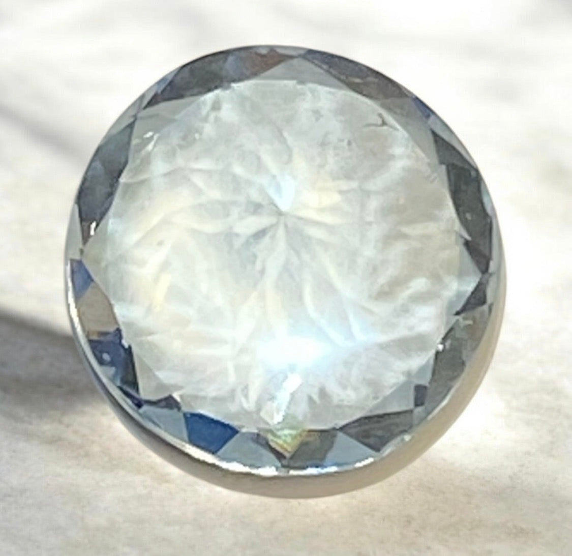Natural Aquamarine Round Brilliant Cut Loose Gemstone 1.84ct 8mm
