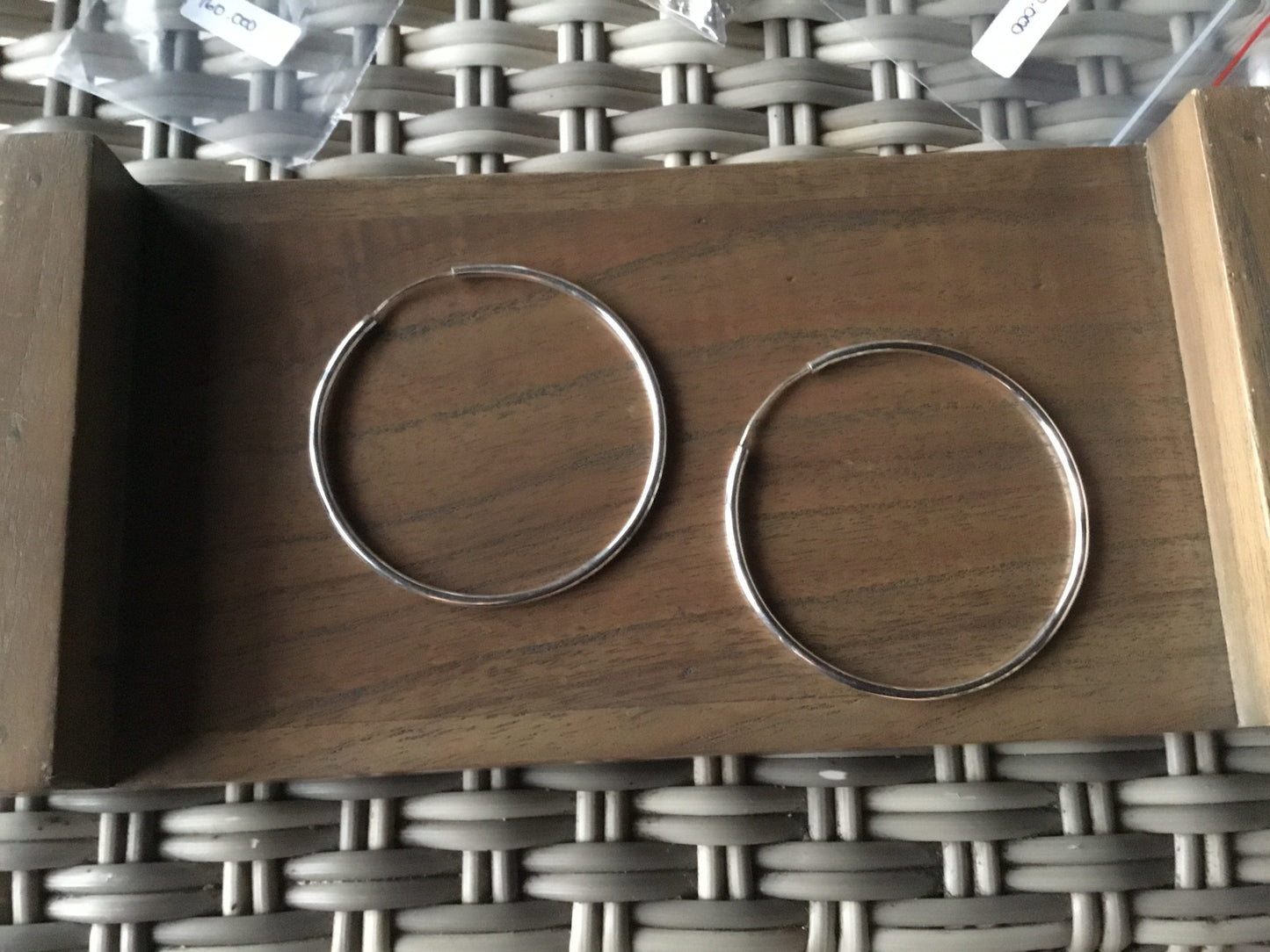 Large 70mm Sterling Silver Hoop Earrings