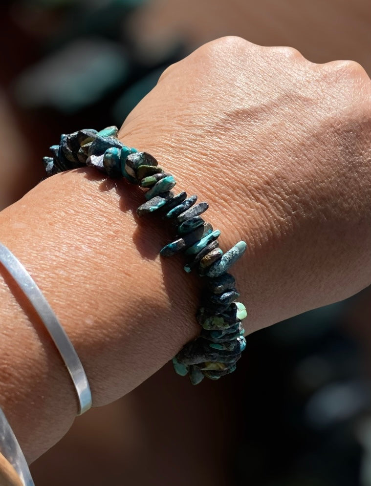 Natural Turquoise Bead Bracelet