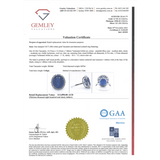 14K WHITE GOLD, 10.24CT TANZANITE AND DIAMOND, STATEMENT RING