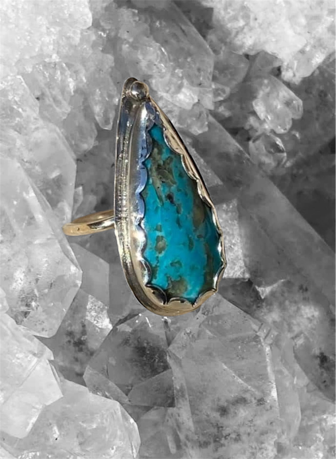 Handmade Kingman Turquoise Ring
