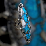 Handmade Colbaugh Composite Kingman Turquoise & Pink Opal Ring