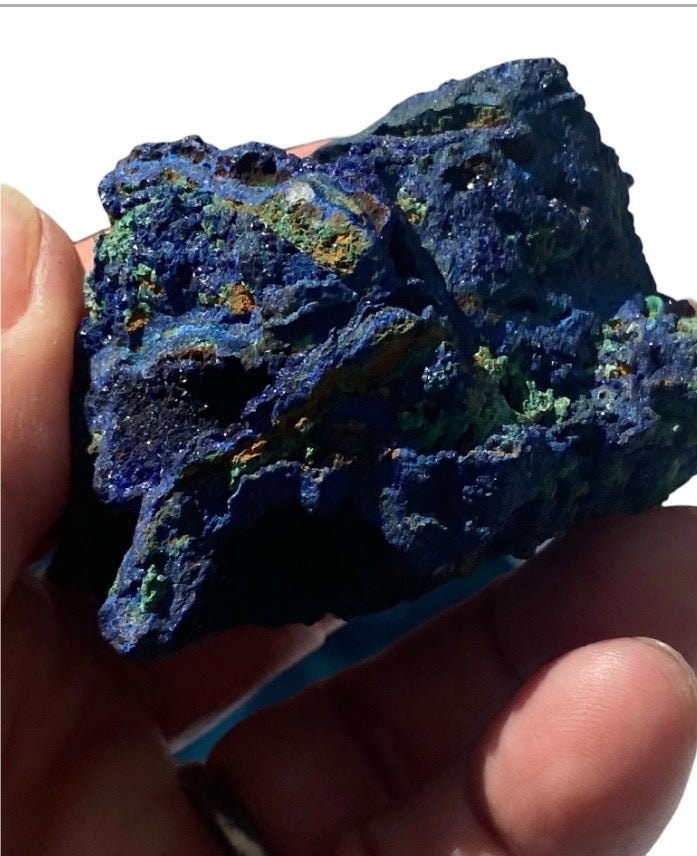 Natural Azurite Malachite Crystal Specimen 125g Display Mineral