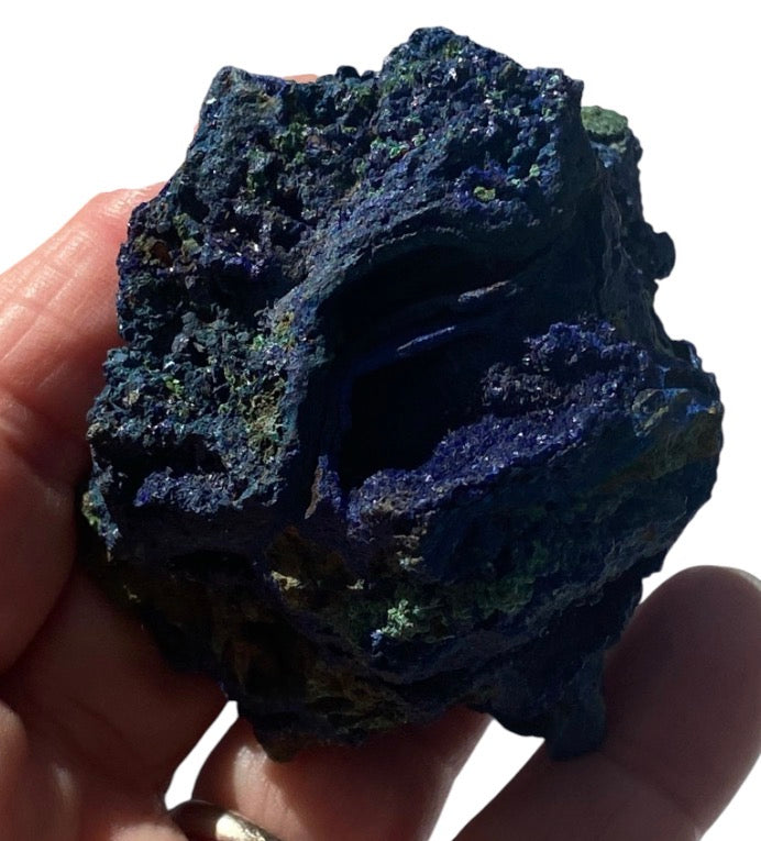 Natural Azurite Malachite Crystal Specimen 125g Display Mineral