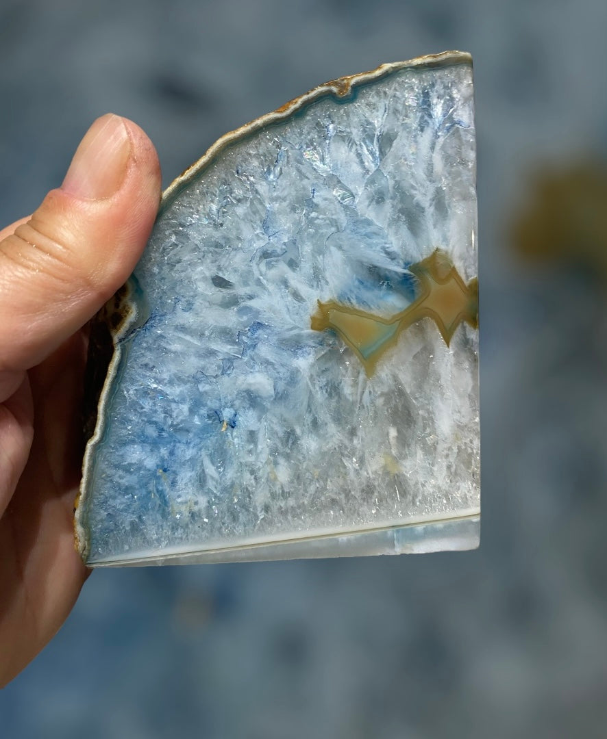 Blue Dyed Brazilian Agate