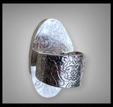 Handmade Oval Blue Lace Agate Gemstone Boho Ring