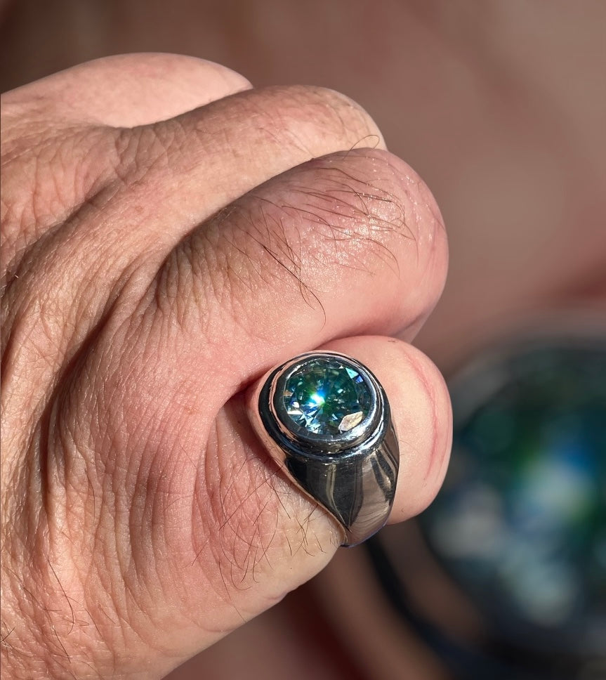 Handmade Moissanite Ring