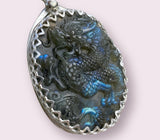 Handmade Labradorite Dragon Pendant