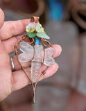 Copper Wrapped Dragonfly Pendant