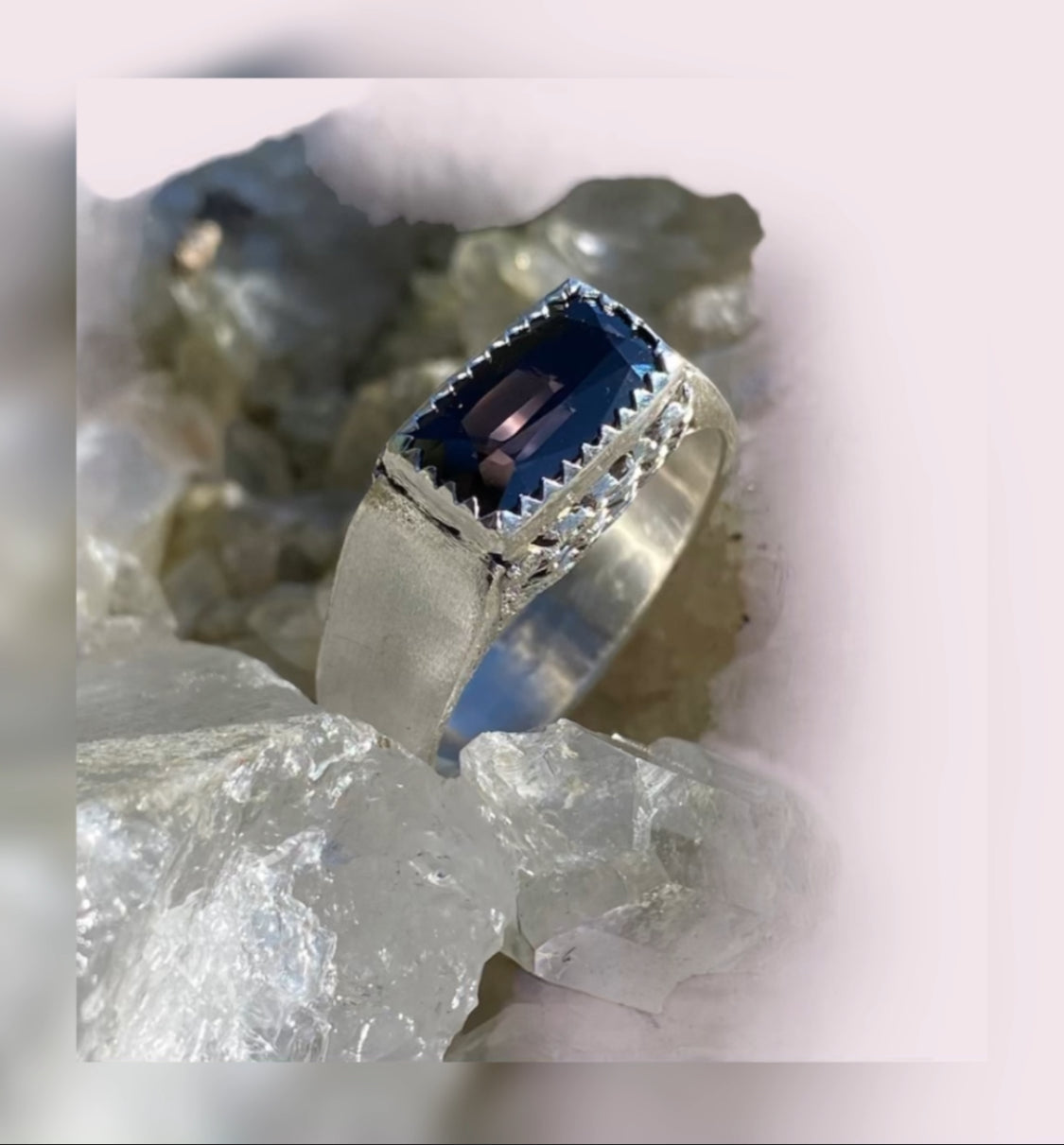 Handmade Purple Spinel Ring sold