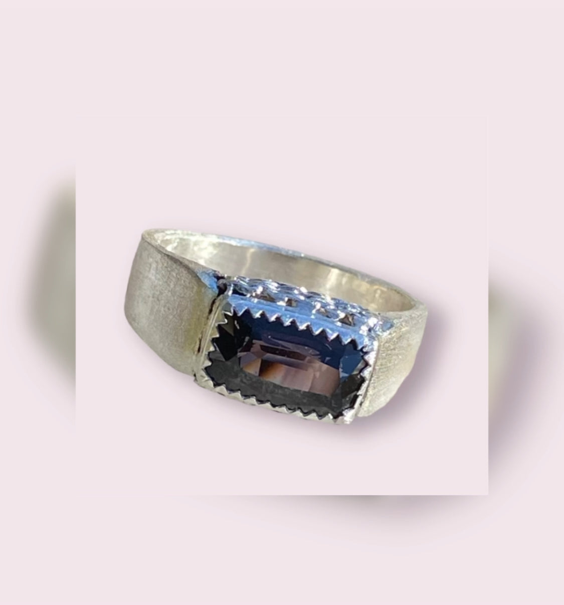 Handmade Purple Spinel Ring sold
