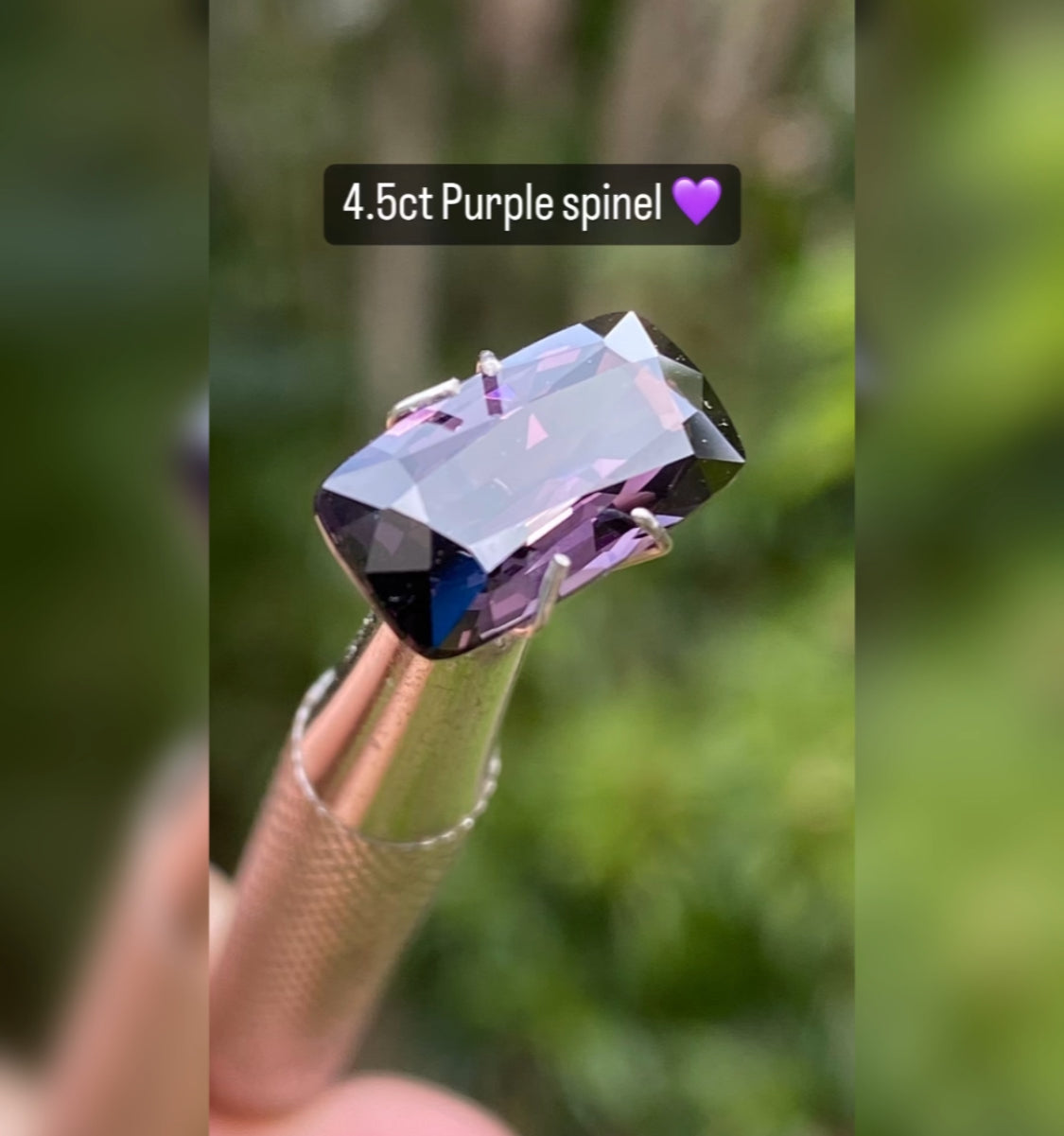 Handmade Purple Spinel Ring sold