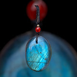 Labradorite Pendant on Adjustable Cord