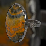 Handmade Bubblebee Jasper Ring