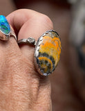 Handmade Bubblebee Jasper Ring