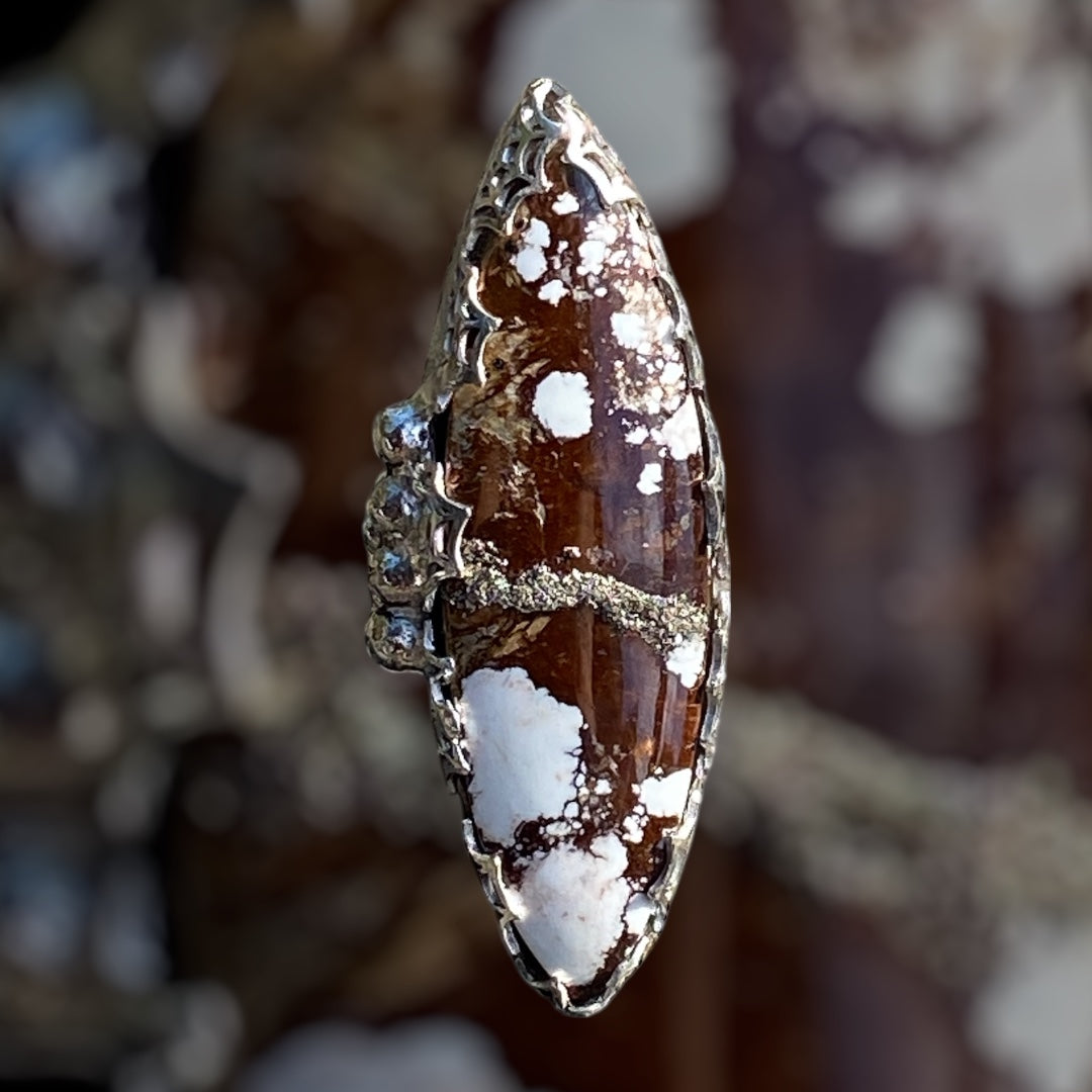 Handmade Wild Horse Magnesite Sterling Silver Ring