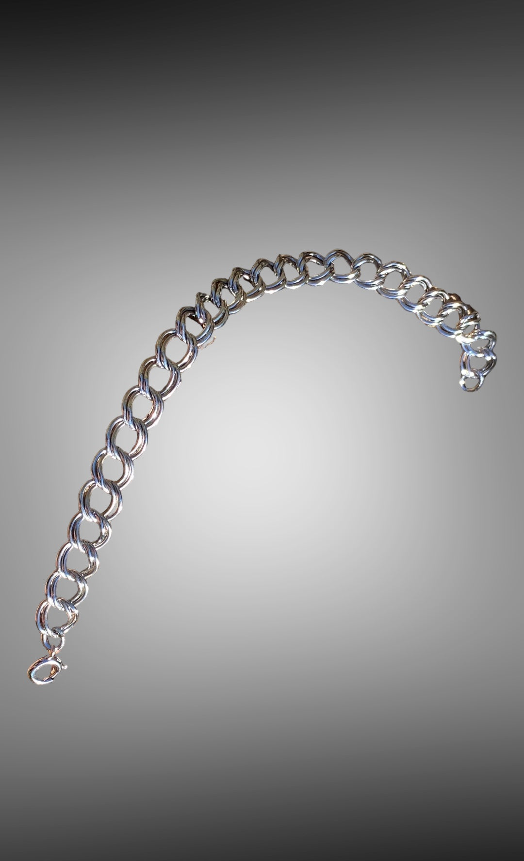 Antique Double Link Curb Chain Bracelet