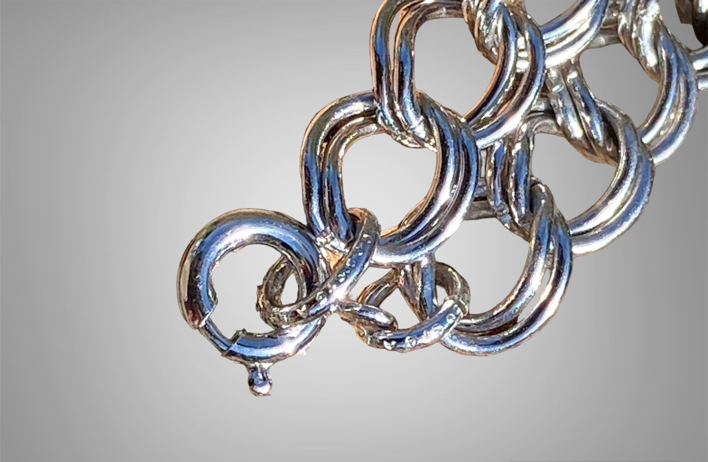 Antique Double Link Curb Chain Bracelet