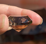 Handmade Smoky Quartz Satin Finish Silver Pendant