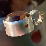 Handmade Smoky Quartz Satin Finish Silver Pendant
